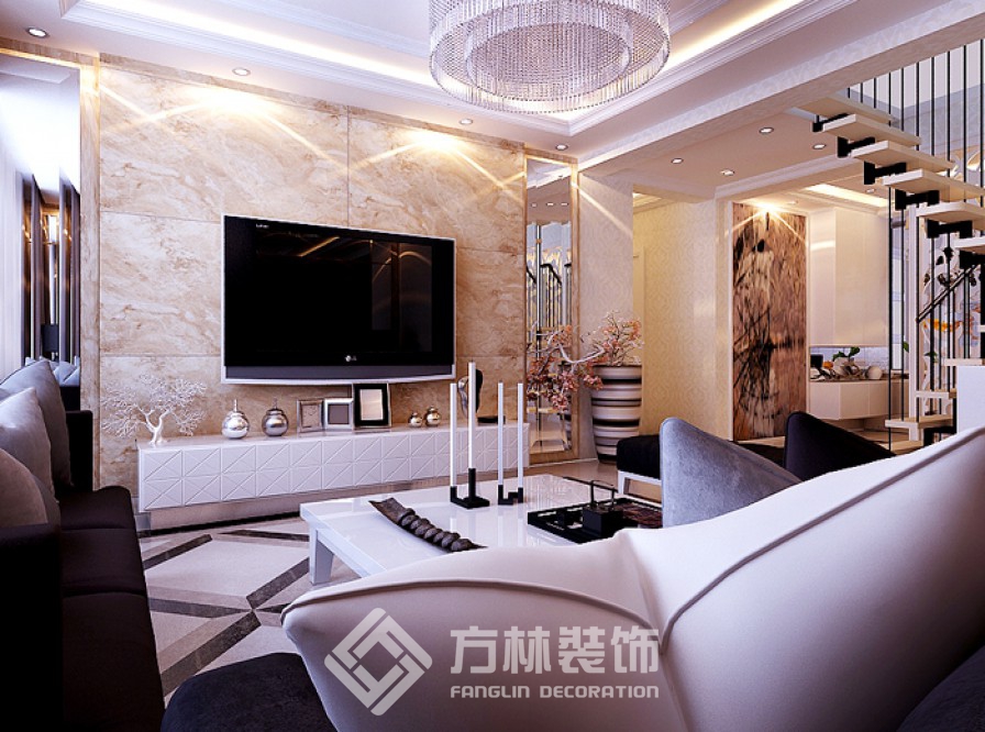 中海城260平現(xiàn)代簡約風格效果圖