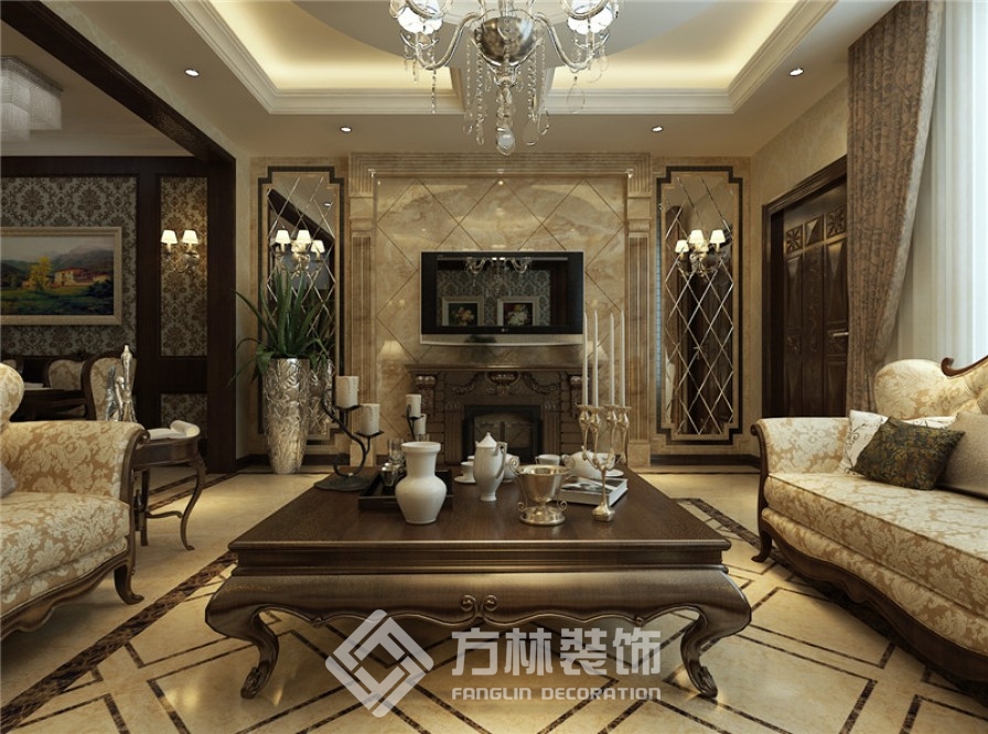 孔雀城152平歐式風格效果圖