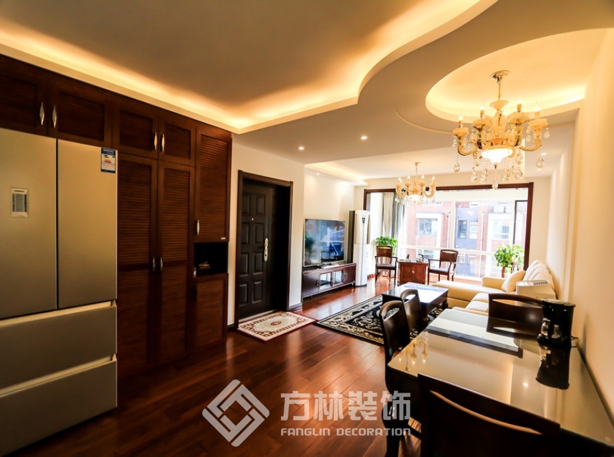 華潤橡樹灣裝修實景案例-方林裝飾