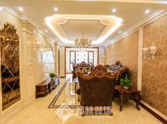 新湖御河園140平歐式風格裝修實景案例