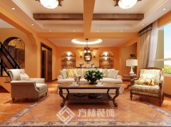 匯置公園里280平美式田園風格裝修效果圖