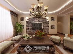 中海城提131平美式田園風格裝修效果圖