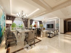 金地鉑銳155平現(xiàn)代簡(jiǎn)約風(fēng)格裝修效果圖