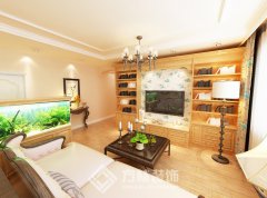 霍爾寓所125平美式田園風格裝修效果圖