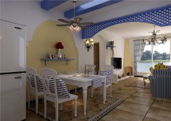 中海國(guó)際社區(qū)120平地中海風(fēng)格裝修效果圖