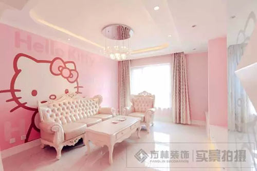沈陽HelloKitty主題風(fēng)格裝修 方林裝飾