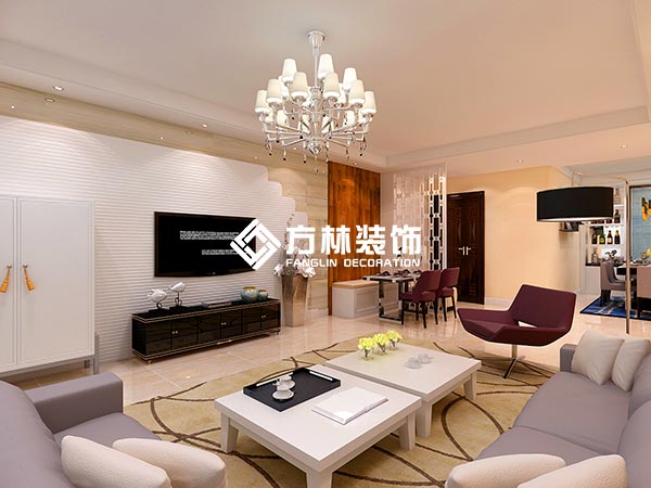 沈陽地王國際花園180平戶型裝修案例效果圖