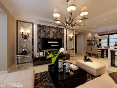 東遠(yuǎn)國際93平戶型現(xiàn)代簡約案例效果圖