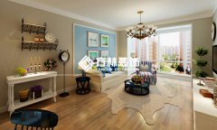 沈陽(yáng)華強(qiáng)城裝修效果圖-86平戶型美式簡(jiǎn)約