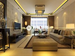 沈陽碧桂園117平戶型現(xiàn)代中式風(fēng)格裝修效果圖