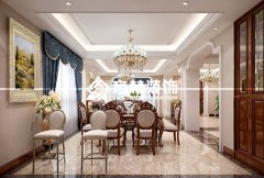 沈陽(yáng)萬(wàn)科香湖勝景270平歐式裝修效果圖