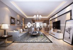 金地檀府127平裝修現(xiàn)代三室效果圖