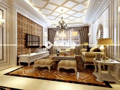 紅星法蘭香頌歐式155平4室效果圖