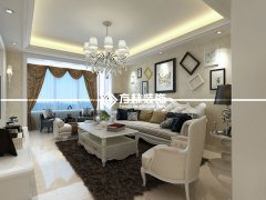 步陽江南甲第三期118平簡歐裝修效果圖