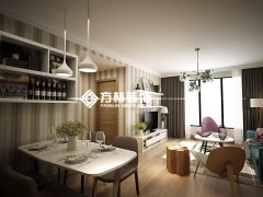 華潤紫云府90平效果圖現(xiàn)代簡約