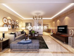 萬科金域藍(lán)灣156平現(xiàn)代簡約